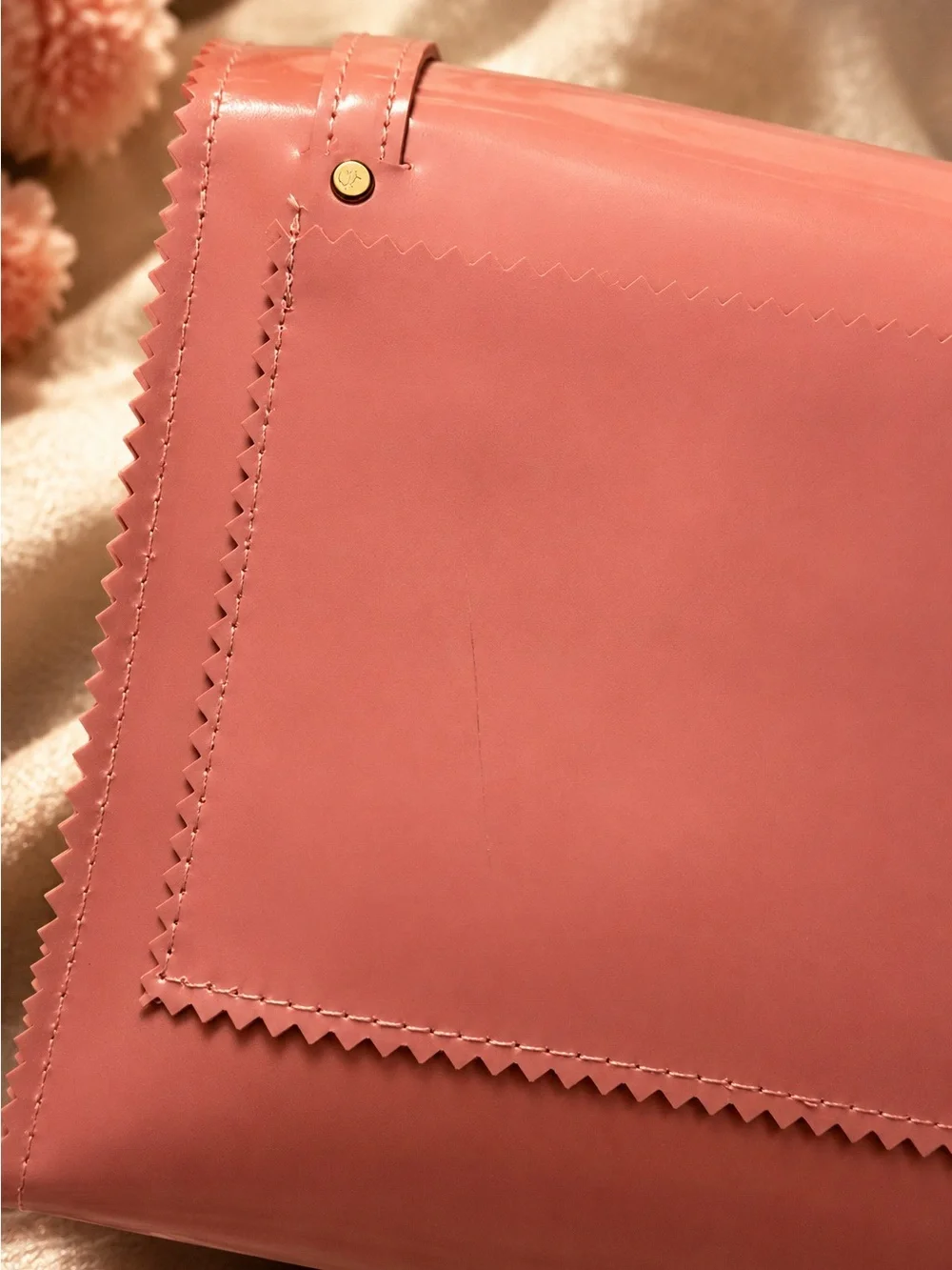 Pink Embellished Jeweled Statement Satchel Bag - Brand new